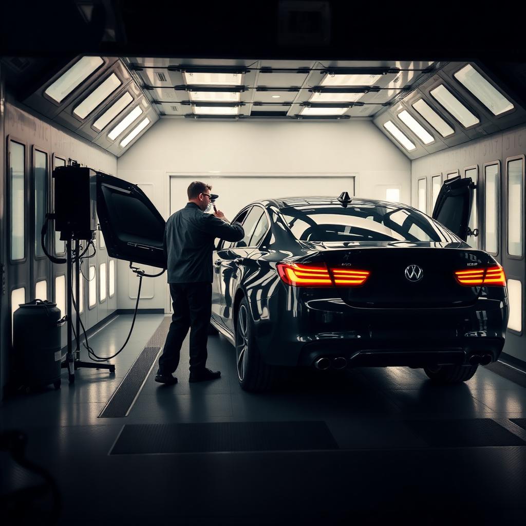 Cabine de Pintura · Sedan Executivo